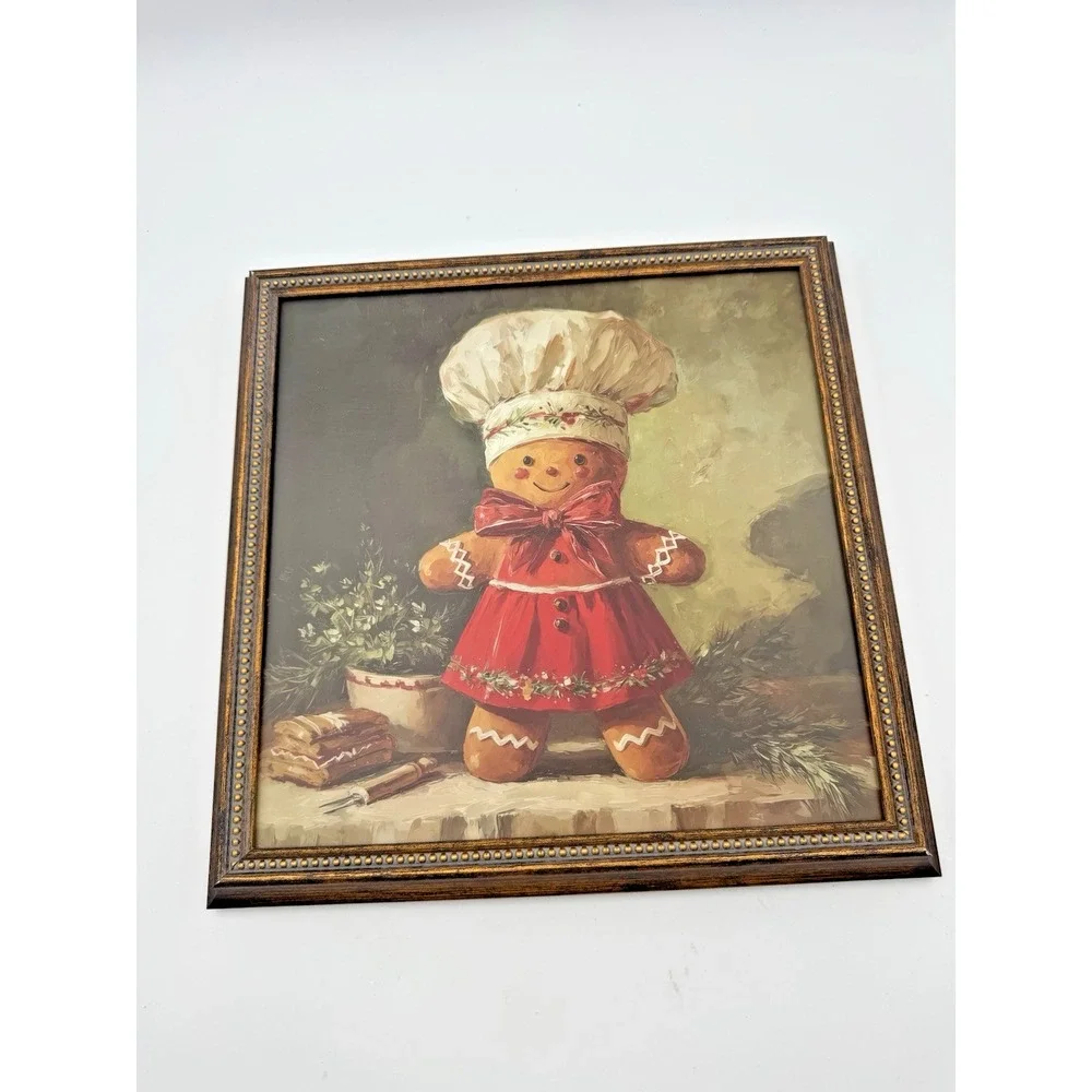 Robert Stanley Gingerbread Baker Wood Wall Decor Christmas Holiday NEW